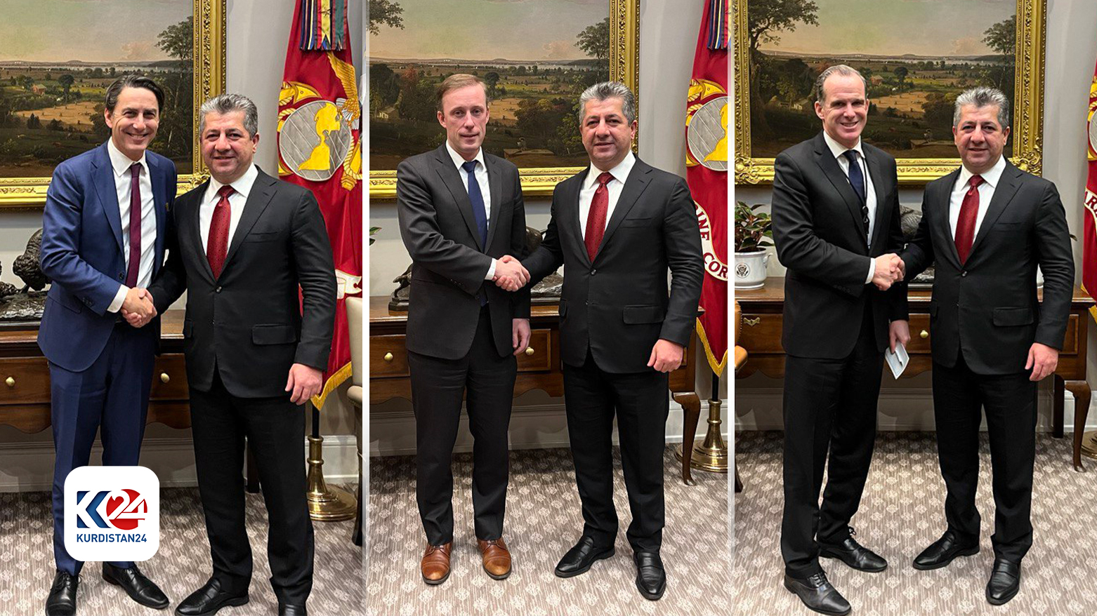 سەرۆکوەزیران مەسرور بارزانی لە کۆشکی سپی